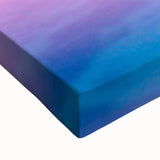 Black and white landscape art painting of Tahiti on stretched canvas, ideal for bedroom wall art.