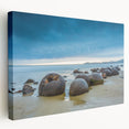 Large canvas print of Otago, New Zealand scenery with vivid blue and green tones, ideal for kitchen wall art.