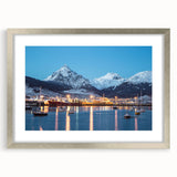 Textured abstract art print of a South American scenery in muted earth tones on a framed canvas, suitable for bedroom decor.