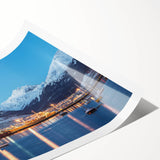 Extra large wall art featuring line art flowers in monochrome, printed on rolled canvas.