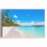 Black and white stretched canvas featuring a panoramic view of a Brazilian cityscape, ideal for kitchen wall art.