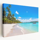 Large art depicting the vibrant Rio de Janeiro skyline on stretched canvas, ideal for kitchen wall art.