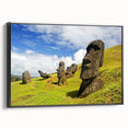 Black and white landscape art of Chilean scenery on framed canvas, ideal for bedroom wall decor.