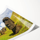 Extra large wall art featuring line art flowers in soft pastel shades on a rolled print, ideal for large living room decor.