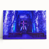 Black and white photograph of a Colombian landscape on stretched canvas, ideal for kitchen wall art or bedroom ambiance.