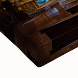 Large art featuring a black and white landscape painting of Ecuadorian scenery on stretched canvas.