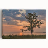 Black and white photograph of Alabama scenery on large stretched canvas, suitable for kitchen wall art.