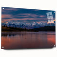 Acrylic print of Denali, Alaska, in muted earth tones, ideal for bedroom or dining room decor.