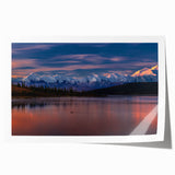 Extra large rolled print of Denali, Alaska, featuring muted earth tones, ideal for art wall dining room.