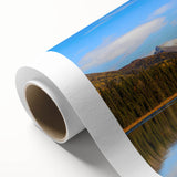 Art Deco style poster of Alaska scenery in pastel shades on rolled canvas, ideal for nursery wall art.