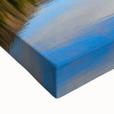 Black and white landscape painting of Alaskan mountains on large stretched canvas, suitable for bedroom wall art.