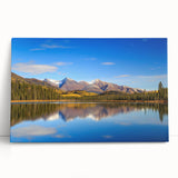 Black and white photo of Alaskan landscape on stretched canvas, ideal for kitchen wall art or bedroom ambiance.
