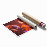 Extra large rolled print of Antelope Canyon in Arizona, featuring earthy red and orange tones.