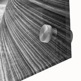 Large abstract depiction of Coyote Buttes in Arizona on acrylic glass, featuring earth tones, ideal for dining room art.