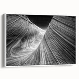 Vintage poster art of Arizona's Coyote Buttes in colorful hues on a large framed canvas, ideal for living room decor.