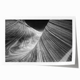 Extra large rolled print of Arizona's Coyote Buttes in muted earth tones, ideal for art wall dining room.
