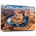 Acrylic print of Glen Canyon in Arizona, featuring realistic earth tones, ideal for dining room decor.
