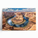 Black and white photo of Glen Canyon on stretched canvas, ideal for kitchen wall art or bedroom ambiance.