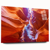 Acrylic print of the Grand Canyon in muted earth tones, suitable for bedroom or dining room decor.