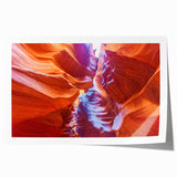 Grand Canyon landscape on rolled canvas, featuring earthy red and orange tones, ideal for art wall dining room.