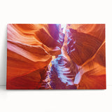 Black and white stretched canvas of the Grand Canyon, ideal for kitchen wall art or bedroom ambiance.