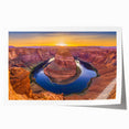 Extra large rolled print of Horseshoe Bend, Arizona, in earth tones, suitable for art wall dining room.
