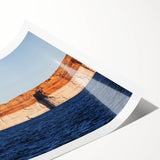 Extra large rolled print of Lake Powell in Arizona, showing vivid blue waters and rocky landscape.
