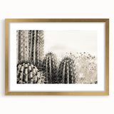 Extra large abstract art print of Sedona landscape in muted earth tones, framed in gold, ideal for living room decor.