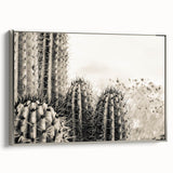 Framed canvas landscape art painting depicting the Sedona desert in vibrant red and orange tones.