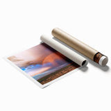 Extra large rolled print of Sonoran Desert scenery with muted earth tones, ideal for classy bathroom wall art.