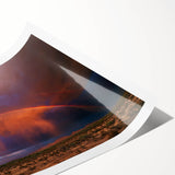 Extra large wall art depicting line art flowers in soft pastel shades on a rolled print, ideal for large living room decor.