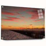 Acrylic print of a large abstract depiction of Berkeley, California in muted earth tones.