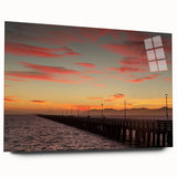 Large abstract wall art of Berkeley, California in muted earth tones on acrylic glass.