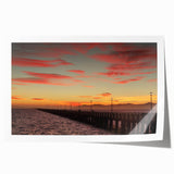 Extra large rolled print of a floral Berkeley, California scene in soft pastel shades, ideal for art wall dining room.