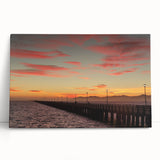 Black and white stretched canvas of Berkeley, California scenery, ideal for kitchen wall art.