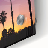 Large abstract wall art of Beverly Hills in muted earth tones on acrylic glass, ideal for dining room ambiance.