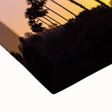 Large art canvas featuring a black and white landscape painting of Beverly Hills, ideal for bedroom wall decor.