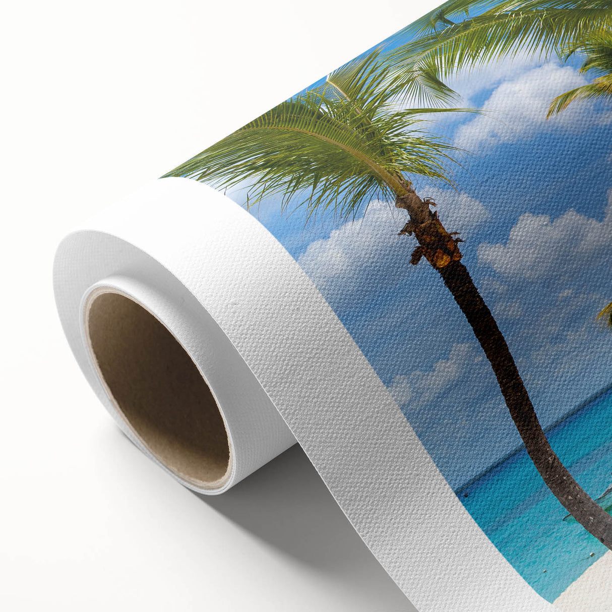 Art deco poster of Catalina, California scenery in pastel shades on rolled canvas, ideal for nursery wall art.