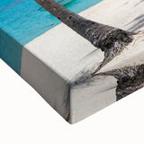 Large art of Catalina landscape in black and white on stretched canvas, ideal for bedroom wall decor.