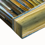 Large art of the Hollywood, California landscape in black and white on stretched canvas, suitable for bedroom wall decor.