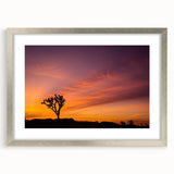 Textured art of Joshua Tree in muted earth tones on a framed canvas, suitable for bedroom decor.