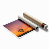Joshua Tree landscape with muted earth tones on a large rolled canvas, suitable for classy bathroom wall art.