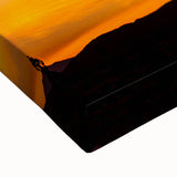 Black and white landscape art of Joshua Tree on large stretched canvas, suitable for bedroom wall decor.