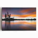 Black and white photograph of Lake Tahoe on stretched canvas, ideal for kitchen wall art.