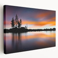 Large art of Lake Tahoe with vibrant blue and green hues on stretched canvas, ideal for kitchen wall art.