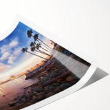 Extra large wall art featuring line art flowers in soft pastel shades on rolled canvas, ideal for large living room decor.