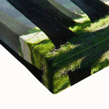 Black and white landscape art painting of San Francisco on stretched canvas, ideal for bedroom wall decor.