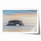 Extra large rolled print of Santa Cruz scenery with vibrant hues, ideal for art wall dining room.