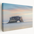Large art of Santa Cruz scenery in muted earth tones on stretched canvas, suitable for kitchen wall art.
