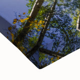 Black and white landscape art painting of Vail, Colorado on stretched canvas, ideal for bedroom wall decor.